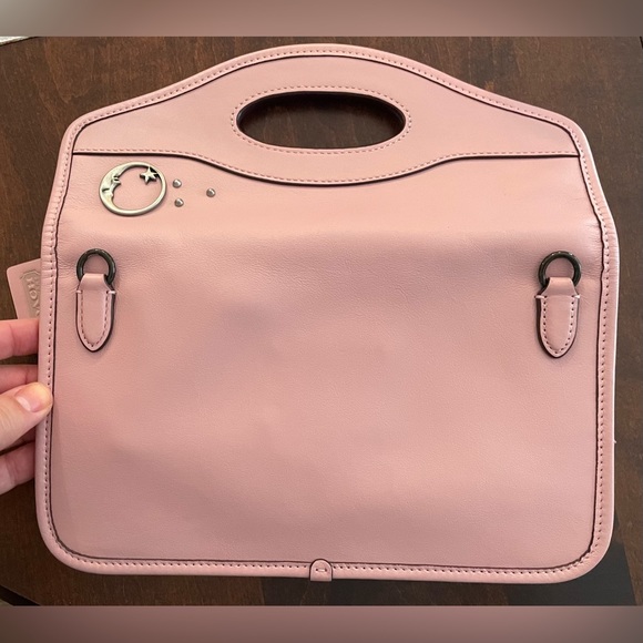 Coach Bags Coach Foldover Cut Out Clutch Crossbody In Carnation